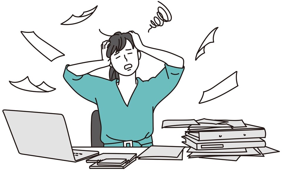 仕事悩みイラスト