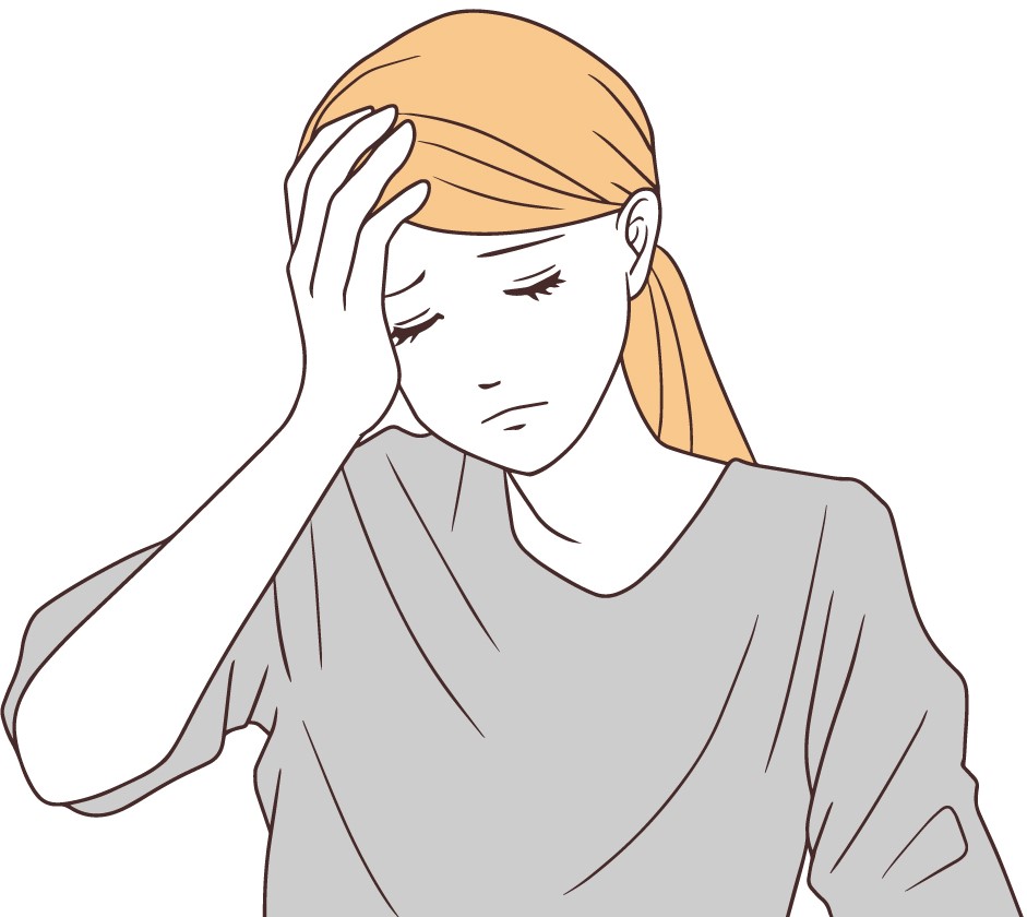 心・ストレスの悩みイラスト