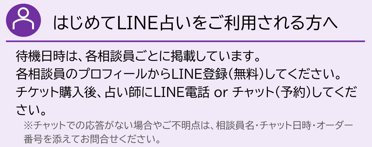 LINE占い手順ページ-はじめての人への説明